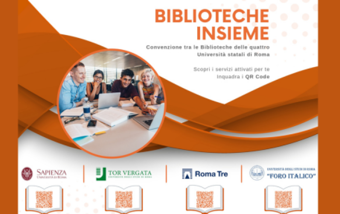 Convenzione tra le biblioteche delle quattro Università statali di Roma