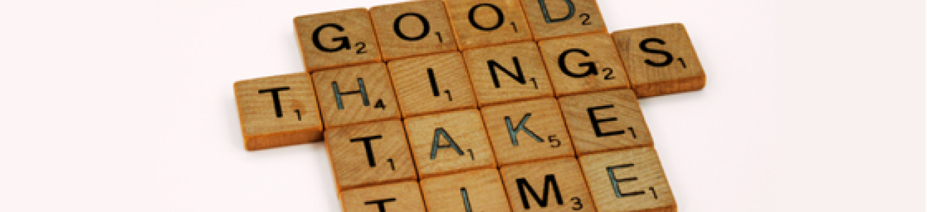 Raggiungere buoni risultati richiede tempo